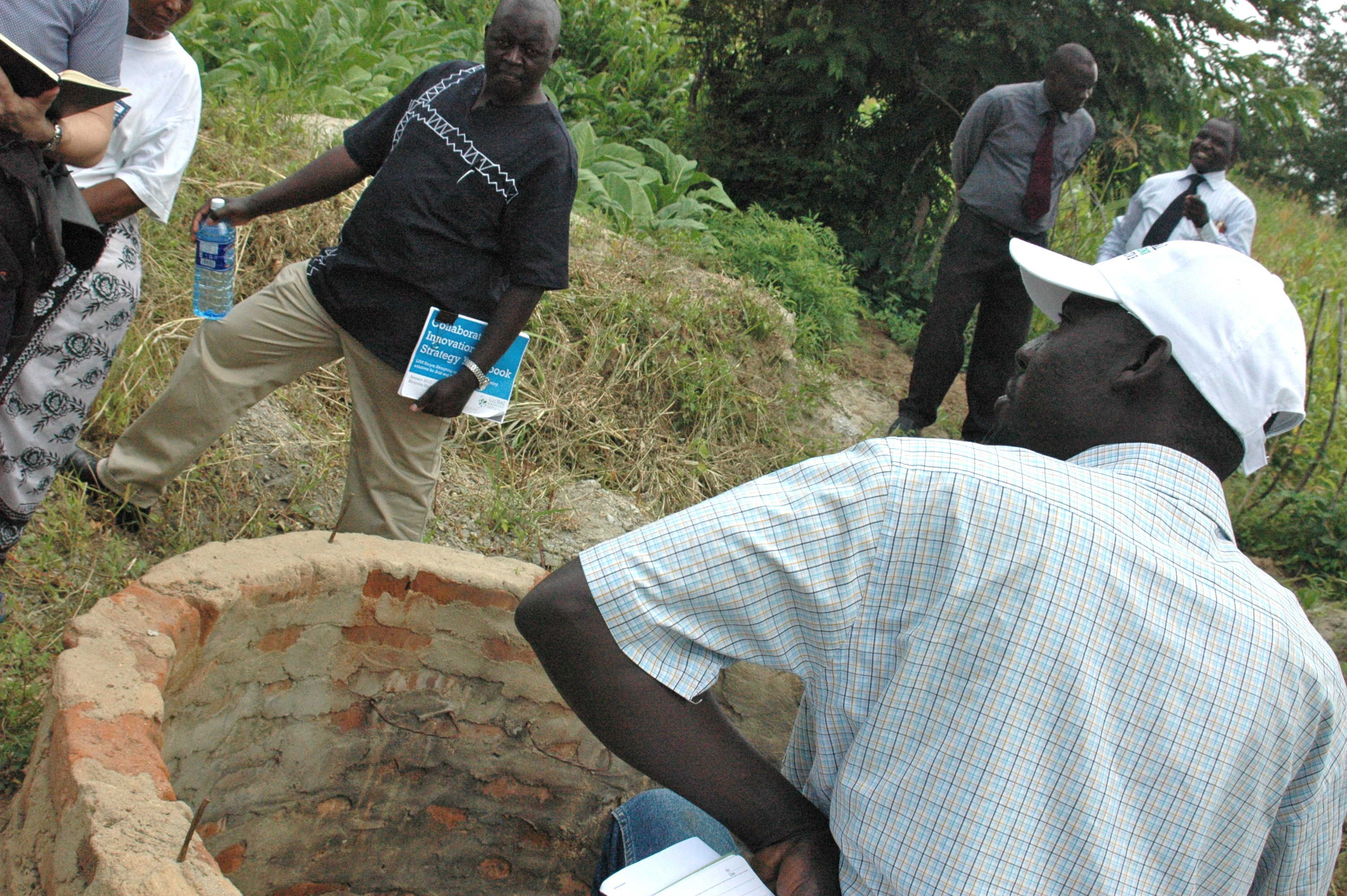 Round III of LINK focuses on rainwater harvesting technologies - like this well - in Kenya