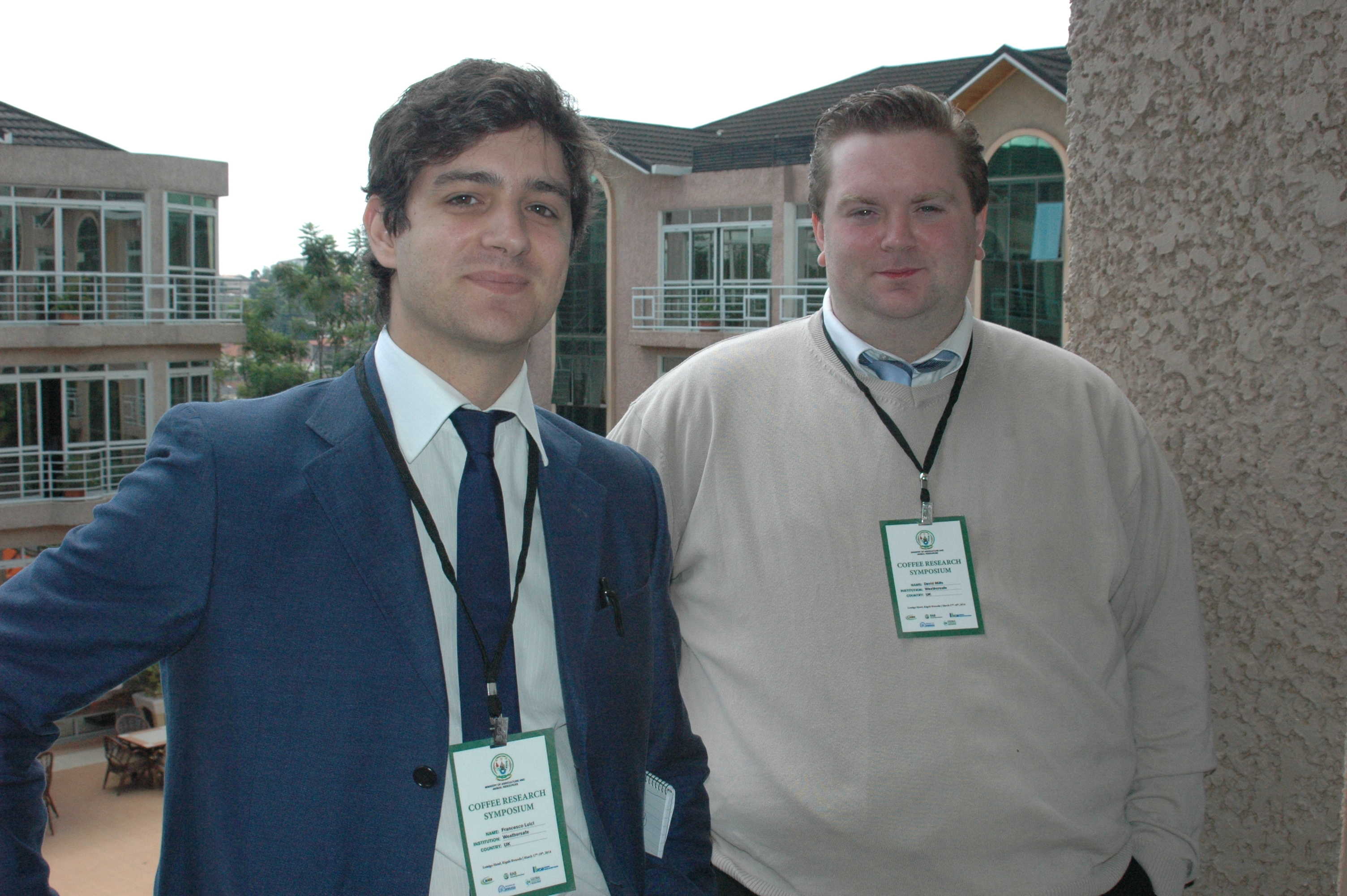 David Mills and Francesco Liucci representing event sponsor WeatherSafe. Photo Credit: GKI. 